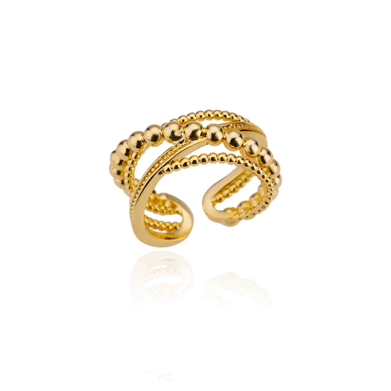 Théia - Collection de bagues en Or plaqué 18 carats