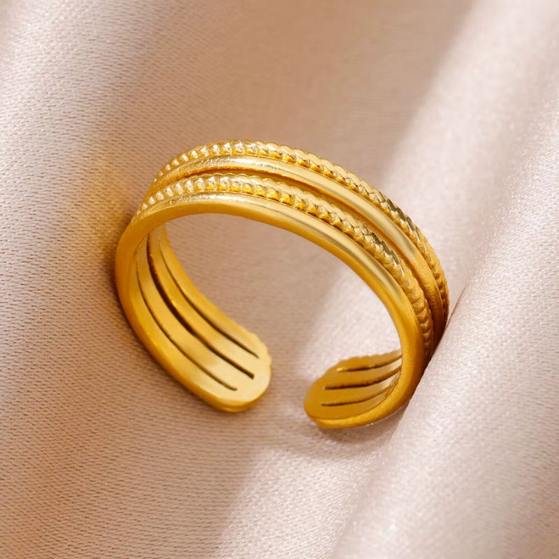 Théia - Collection de bagues en Or plaqué 18 carats