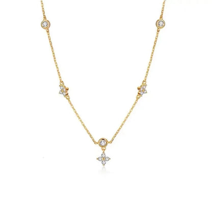 Aphrodite: Collier en chaîne étoilé