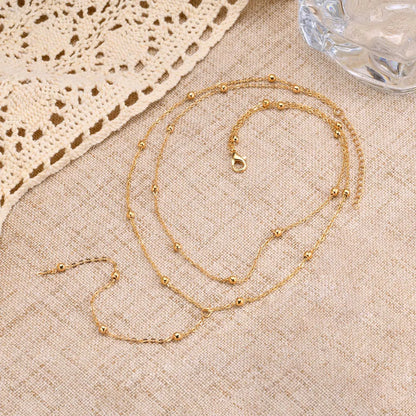 Athéna: Long collier en chaîne avec pendentif